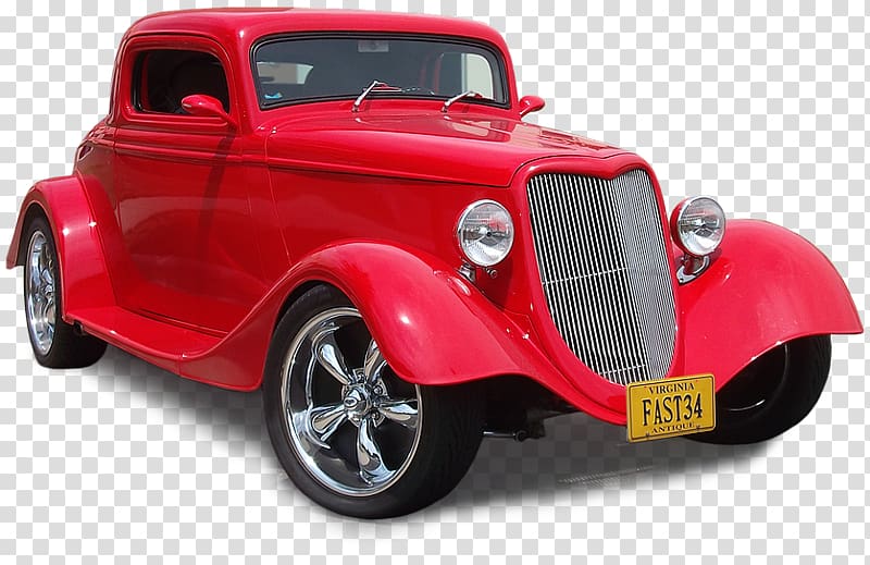 Antique car Ford Model A Ford F-Series Classic car, hot rod transparent background PNG clipart
