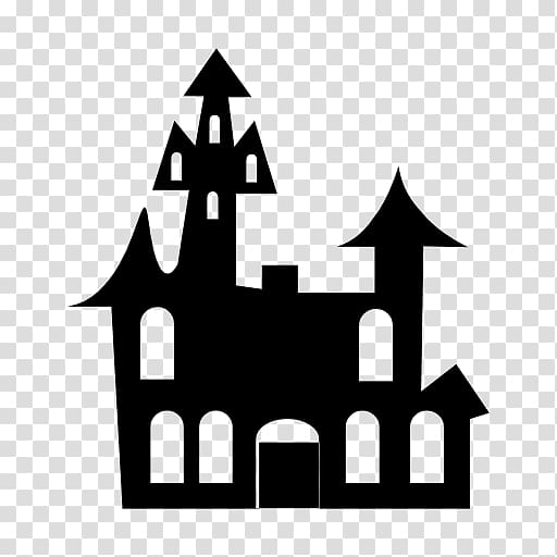 Haunted house Halloween , castillo transparent background PNG clipart