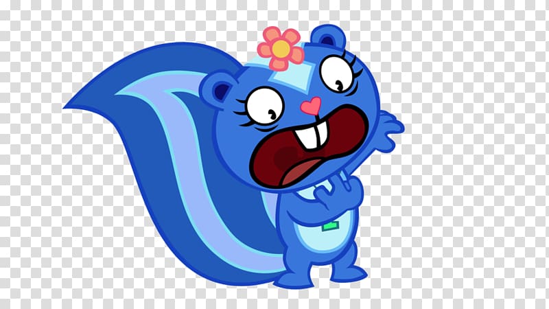 Petunia Flaky The Mole Cuddles Flippy, Happy Tree Friends transparent background PNG clipart