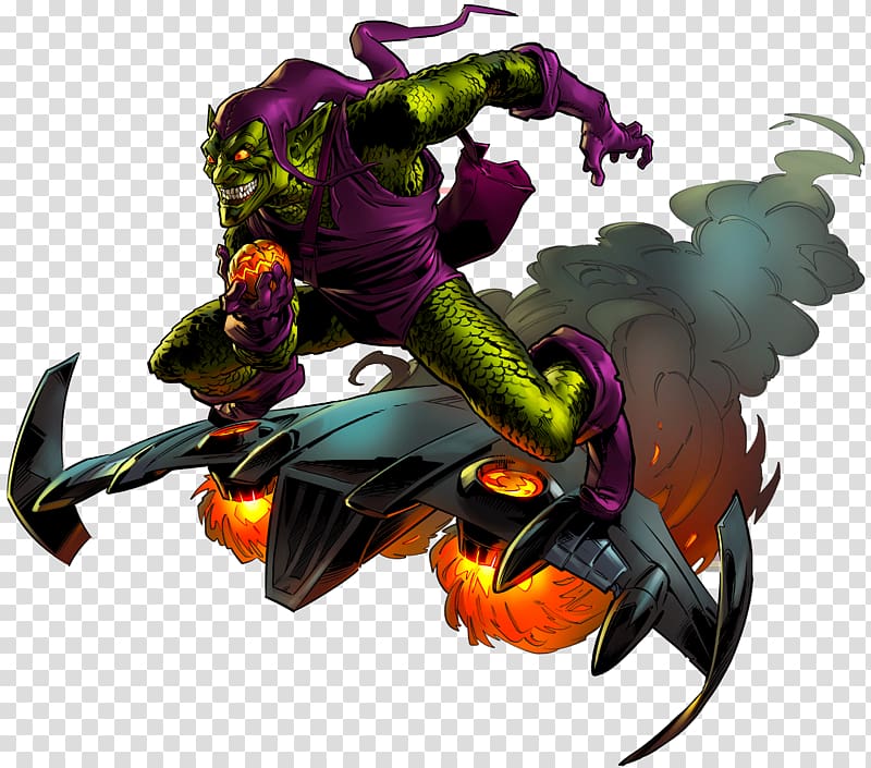 Green Goblin Spider-Man Norman Osborn Marvel Comics, lizard transparent background PNG clipart