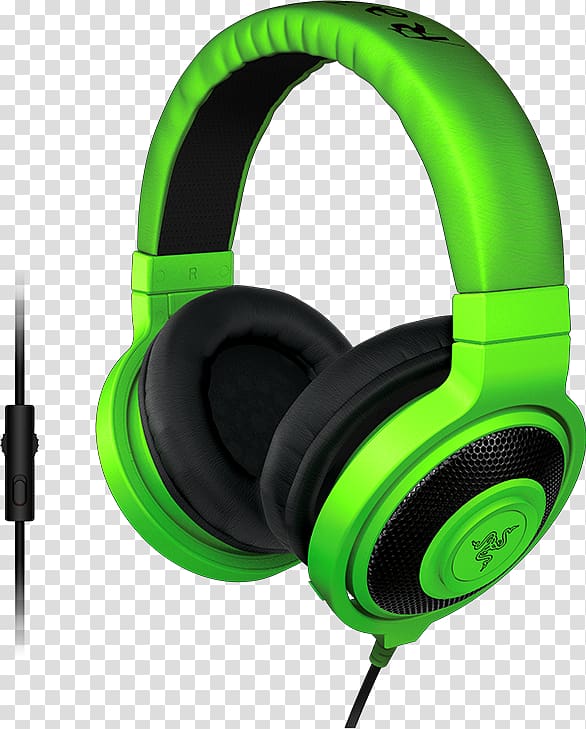 Razer Kraken Pro V2 Microphone Razer Kraken Pro 2015 Razer Kraken 7.1 Chroma, Gaming Headset Green transparent background PNG clipart