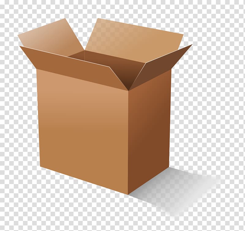 Paper Freight transport Cardboard box , open box transparent background PNG clipart