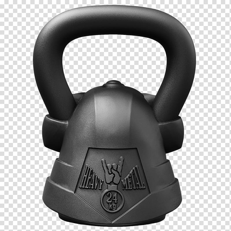 Kettlebell CrossFit Weight training Cast iron, Heavy Metal Thunder transparent background PNG clipart