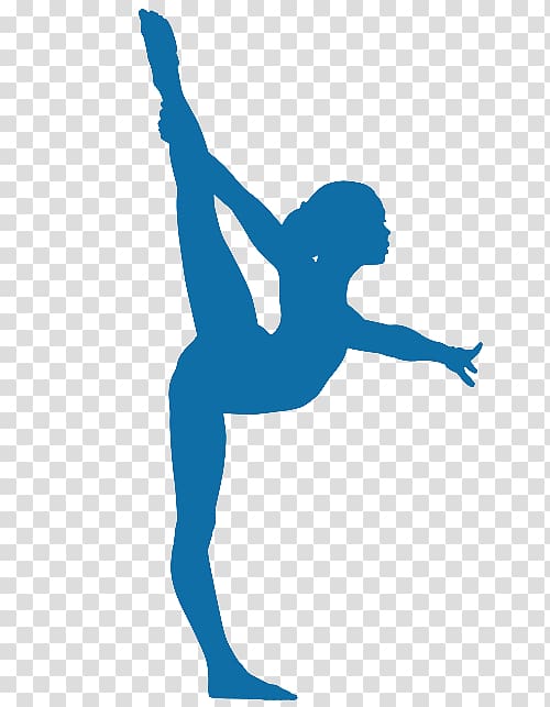 Artistic gymnastics Silhouette Split , gymnastics transparent background  PNG clipart