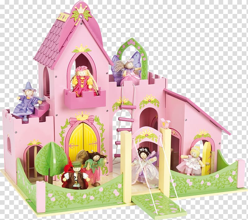 The Toy Barn Dollhouse Castle, casita transparent background PNG clipart