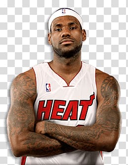 Miami Heat LeBron James, Lebron James Close Up transparent background PNG clipart