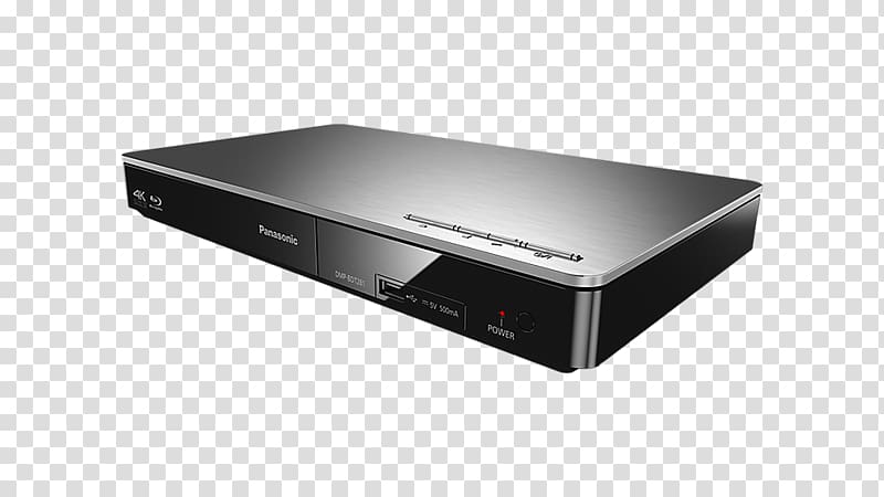 Blu-ray disc Panasonic Blu-ray Player with 4K Upscaling & Wi-Fi Blu-ray Speler Panasonic DMP-bdt181 DVD player 4K resolution, dvd transparent background PNG clipart