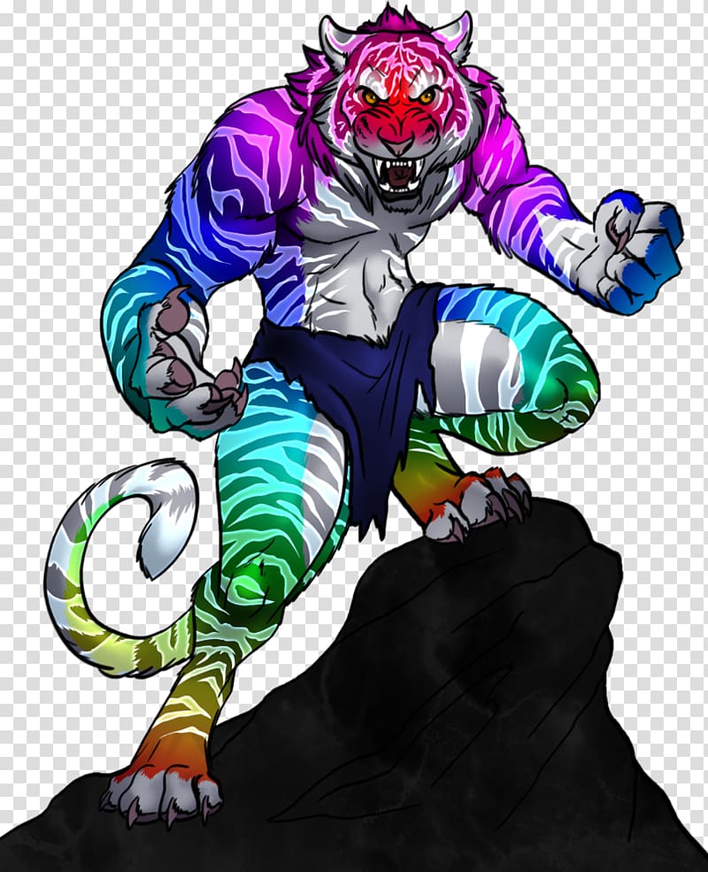Legendary creature Dragon Manticore Art Bitje, ferocious tiger transparent background PNG clipart