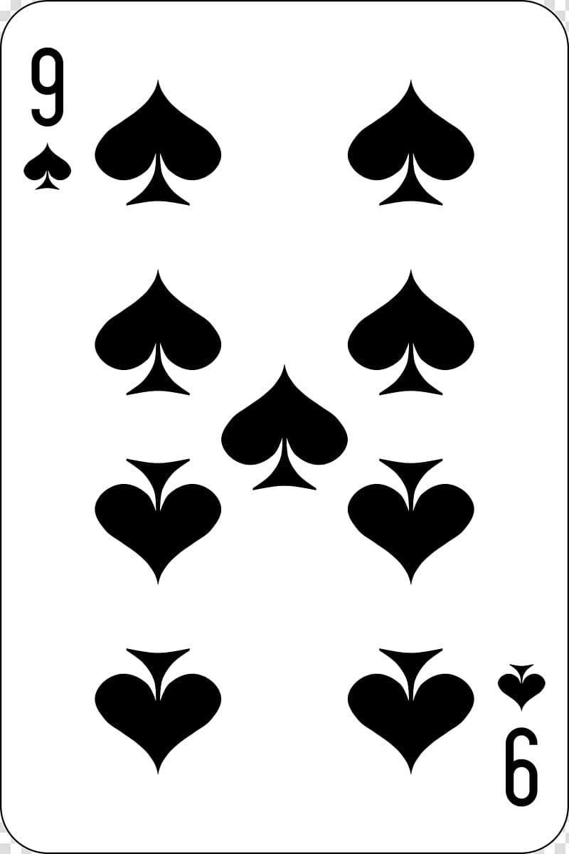 Playing card Ace of spades Espadas Neuf de pique, spade transparent background PNG clipart