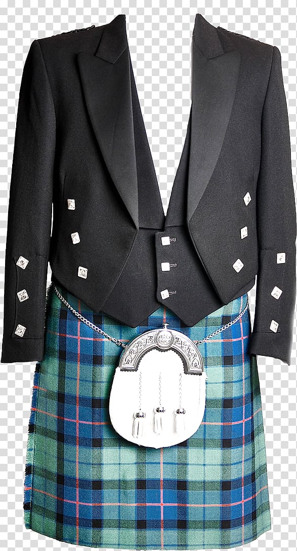 Tartan Blazer Kilt Formal wear Suit, Great Highland Bagpipe transparent background PNG clipart
