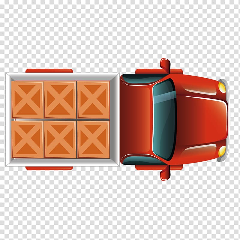 Pickup truck Euclidean , red truck transparent background PNG clipart