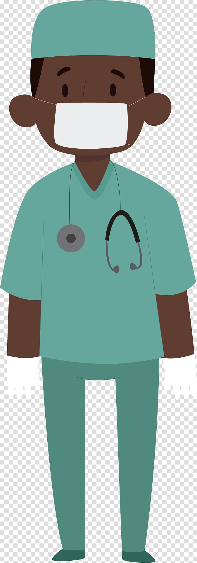 Physician Respirator Illustration, Creative mask doctor transparent background PNG clipart