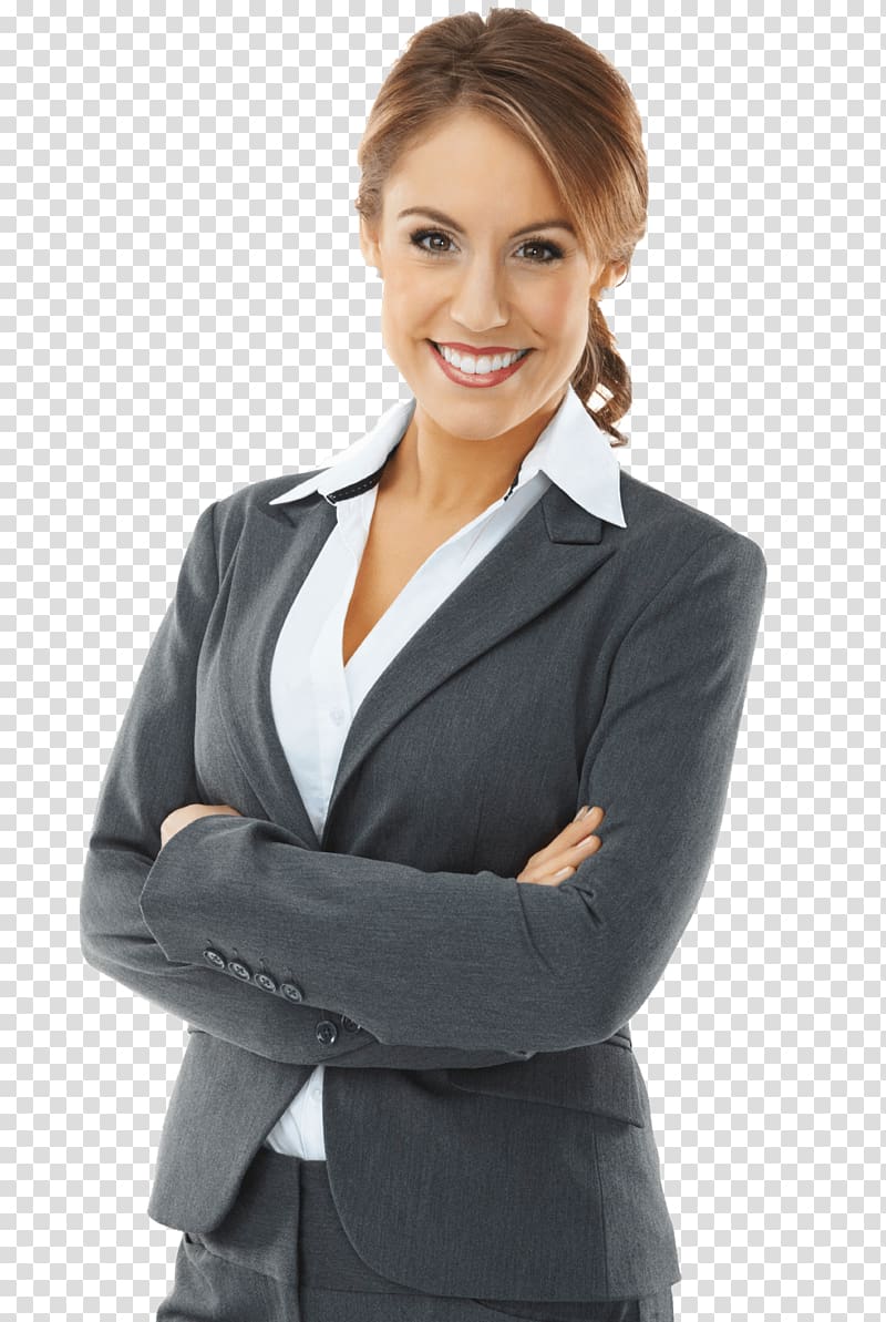 Businessperson Woman Sales Management, business woman, woman wearing grey blazer while smiling transparent background PNG clipart