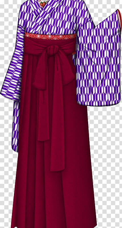 Kimono Hakama Clothing Dress Knitting, kimono doll transparent background PNG clipart
