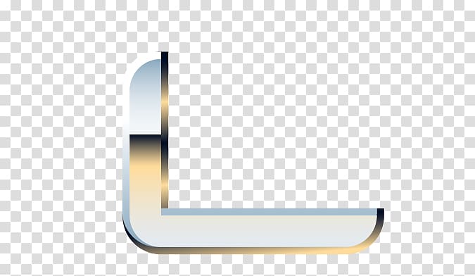 Letter Alphanumeric Metal Alphabet, Metallic letter L transparent background PNG clipart