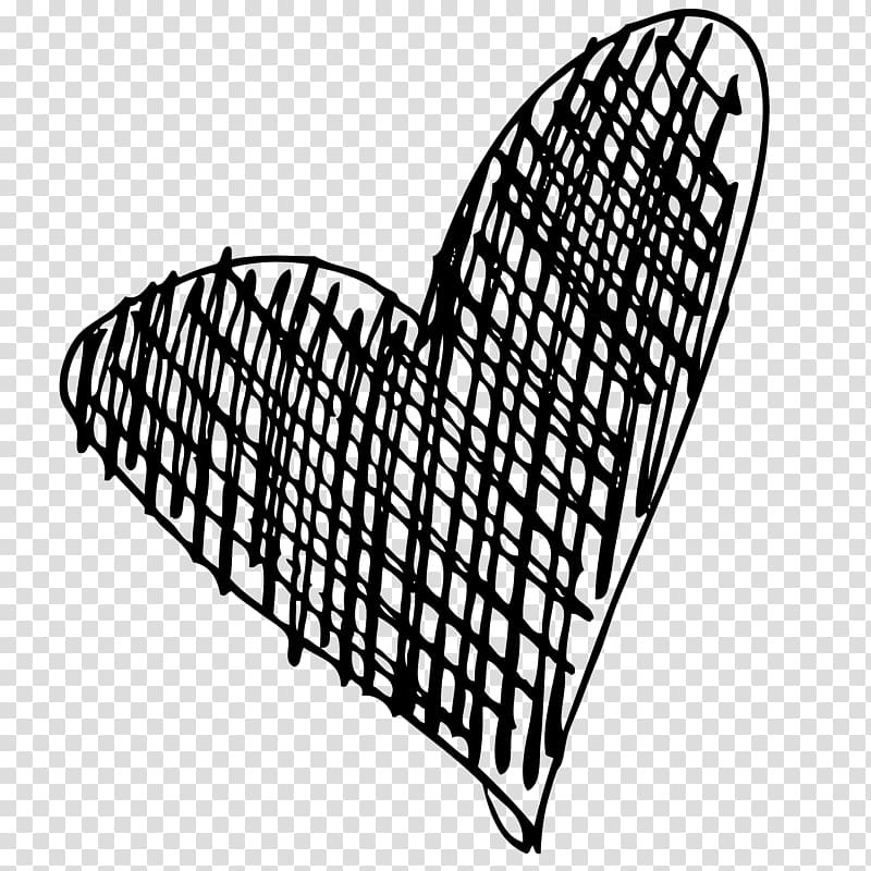 Doodle Heart Out Drawing, heart transparent background PNG clipart