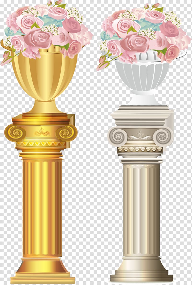 Rome Column Pier, bouquet transparent background PNG clipart