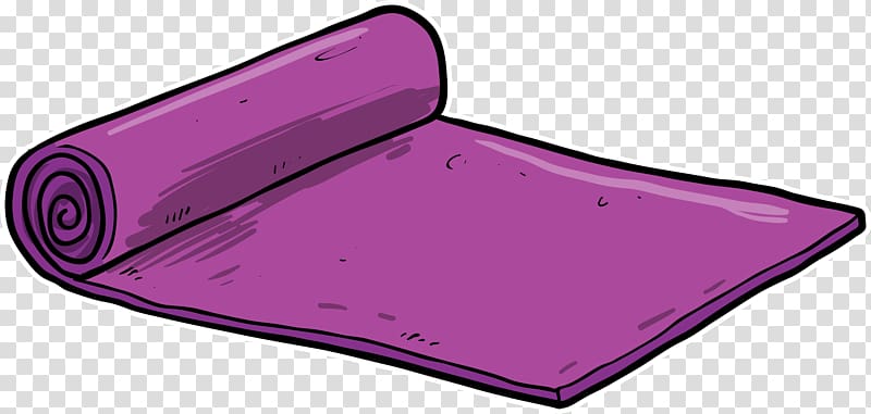 purple area mat illustration, Yoga mat Purple, Cartoon purple fitness yoga mat transparent background PNG clipart