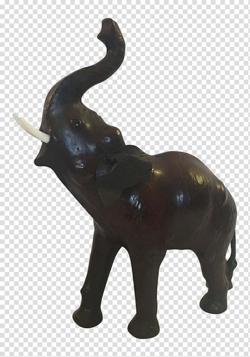 Indian elephant African elephant Sculpture Cattle Figurine, golden statue transparent background PNG clipart