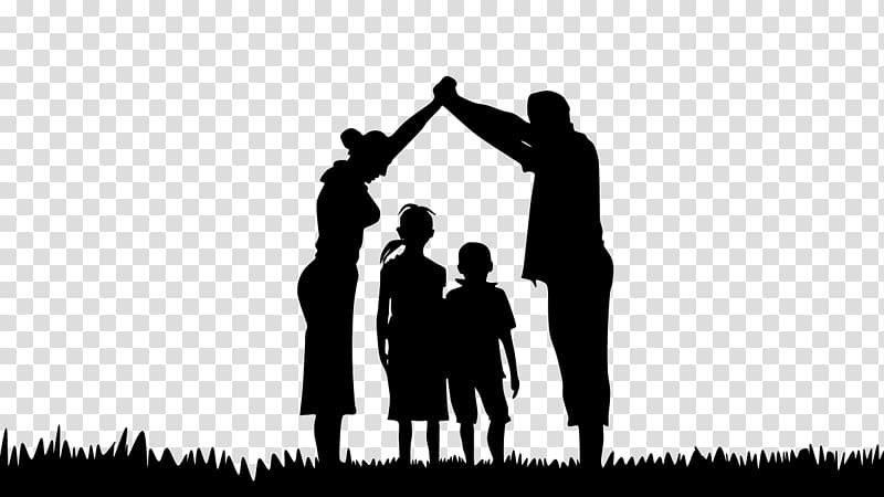 Familiaris consortio Family Father, Family black silhouette transparent background PNG clipart