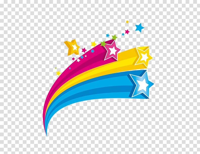 streamers creative stars transparent background PNG clipart