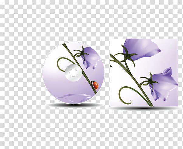 Flower Purple , CD cover material transparent background PNG clipart
