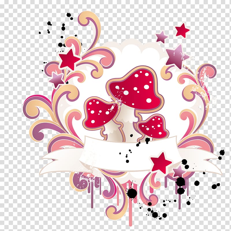 Adobe Illustrator Illustration, Wild mushrooms transparent background PNG clipart