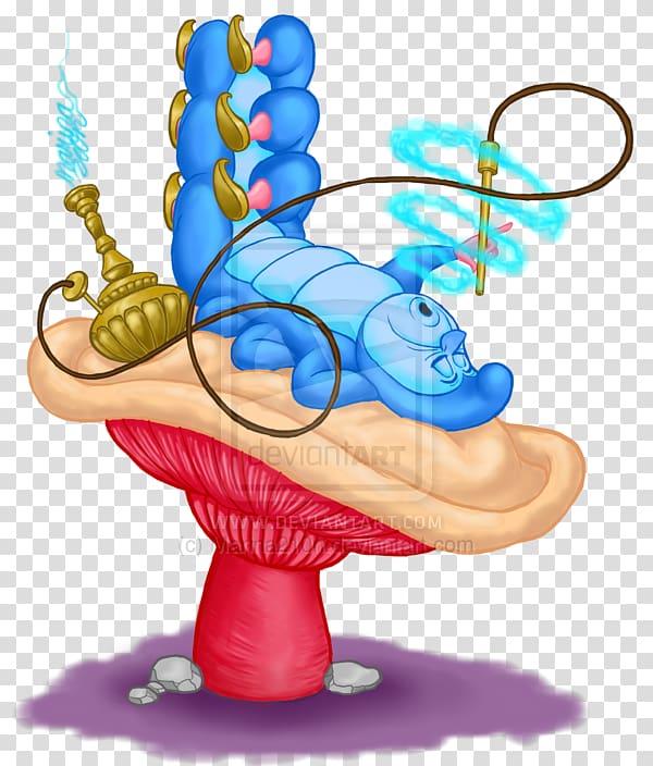 monkey sleeping on mushroom , Alice in Wonderland Caterpillar White Rabbit Cheshire Cat, alice in wonderland transparent background PNG clipart