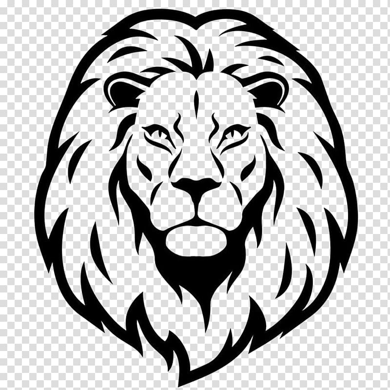 Download Lion head stencil, Lionhead rabbit Drawing , lionhead ...