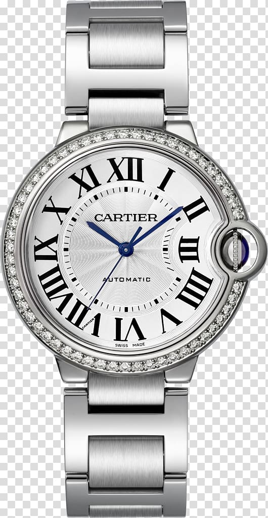Cartier Ballon Bleu Automatic watch Woman, watch transparent background PNG clipart