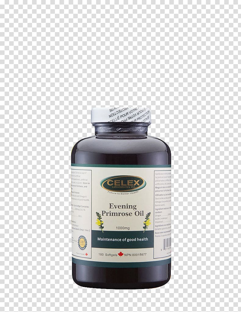 Common evening-primrose Capsule Linseed oil Health, CELEX evening primrose oil extract capsules transparent background PNG clipart