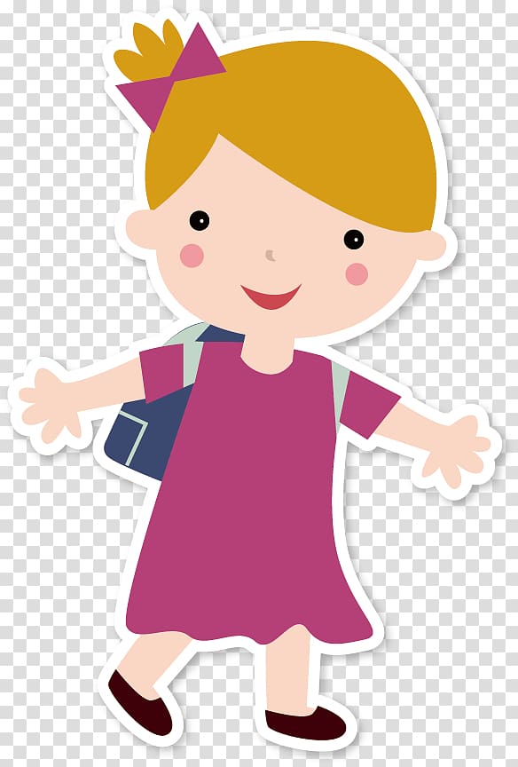 animated girl wearing pink dress illustration, Student Combined Defence Services Examination Drawing Teacher, student transparent background PNG clipart