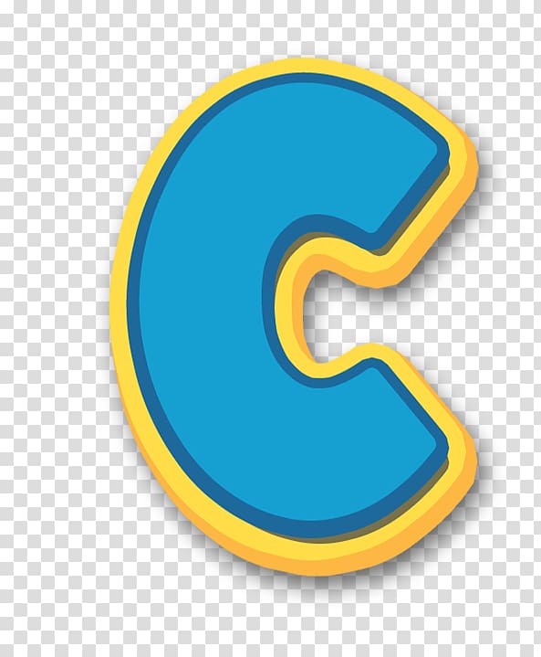 blue and yellow C-letter logo, Dog Duck Letter Patrol Alphabet, paw patrol transparent background PNG clipart