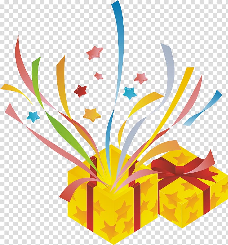 Gift New Year Icon, Fireworks material transparent background PNG clipart