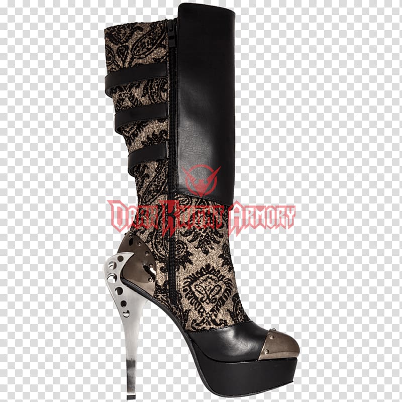 Knee-high boot High-heeled shoe, Platform Shoes transparent background PNG clipart