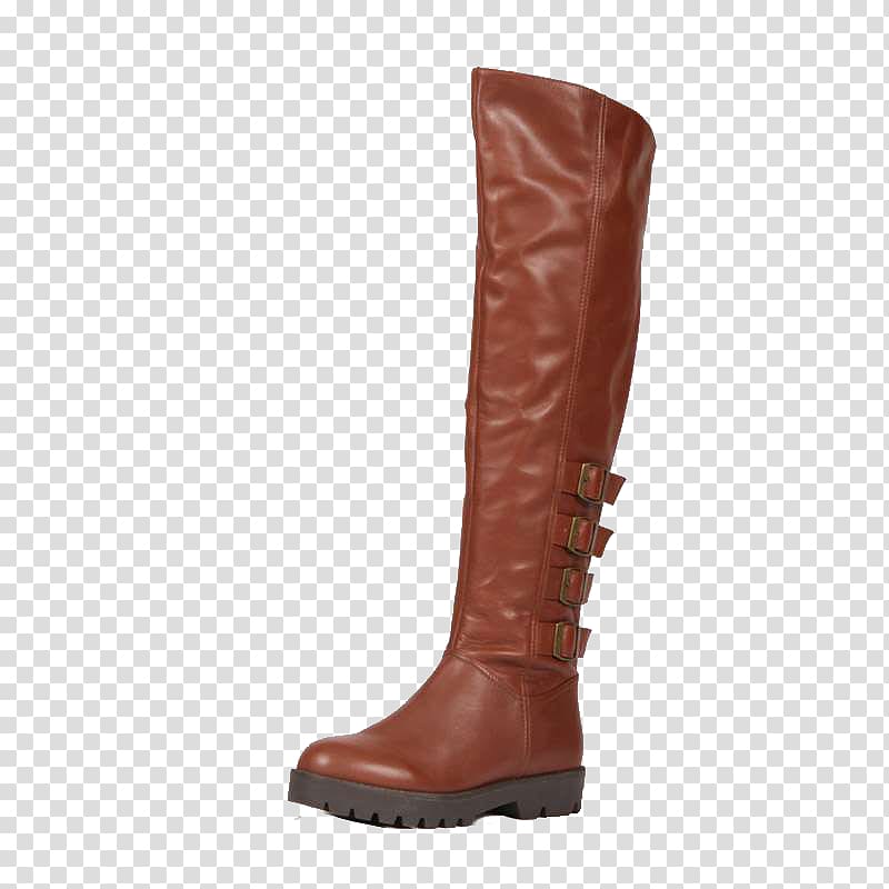 Riding boot Shoe Knee-high boot, Brown knee boots transparent background PNG clipart