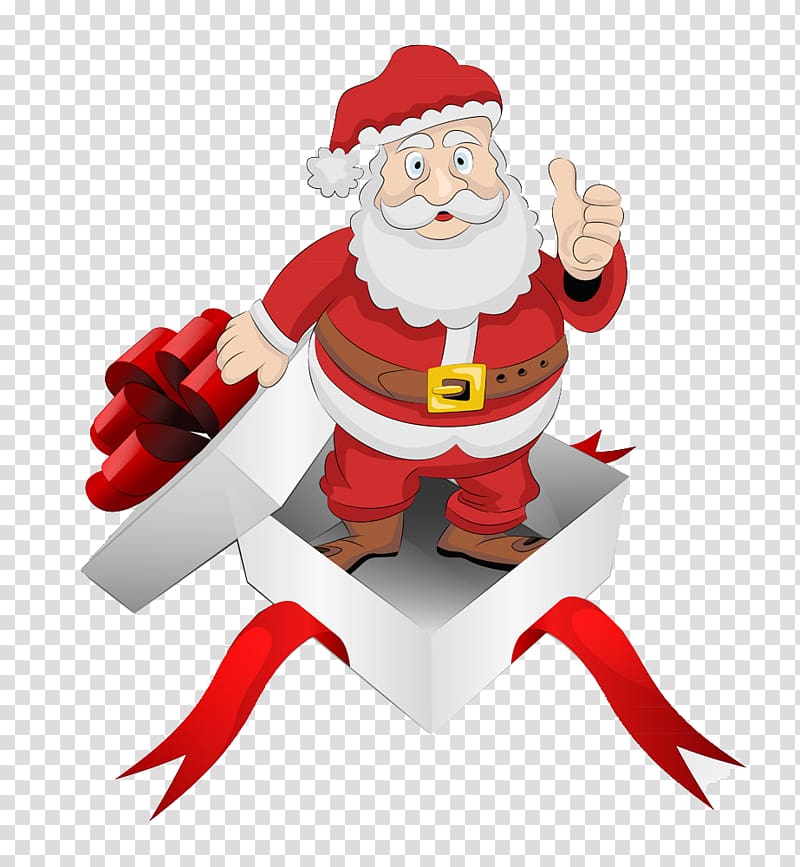 Pxe8re Noxebl Santa Claus Christmas Illustration, Santa packs transparent background PNG clipart
