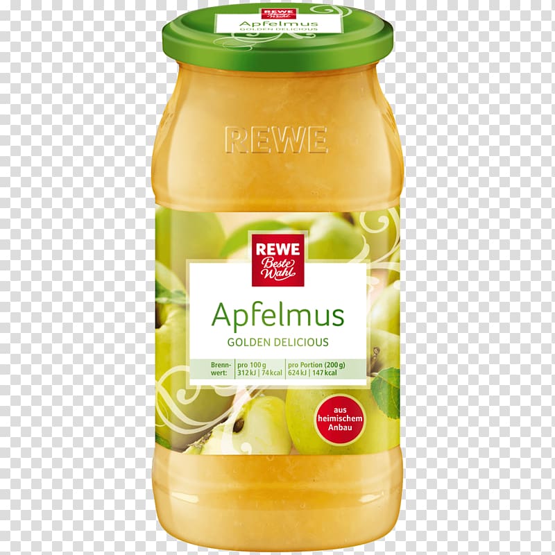 Apple sauce REWE Group Compote Food, apple transparent background PNG clipart