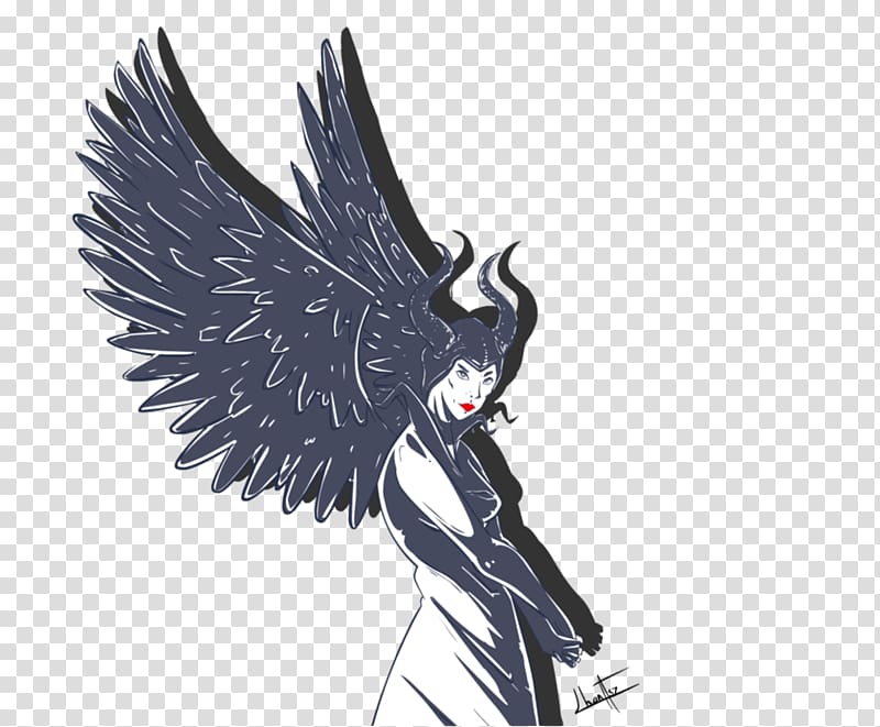 Bird of prey Drawing Maleficent, maleficent 2014 transparent background PNG clipart