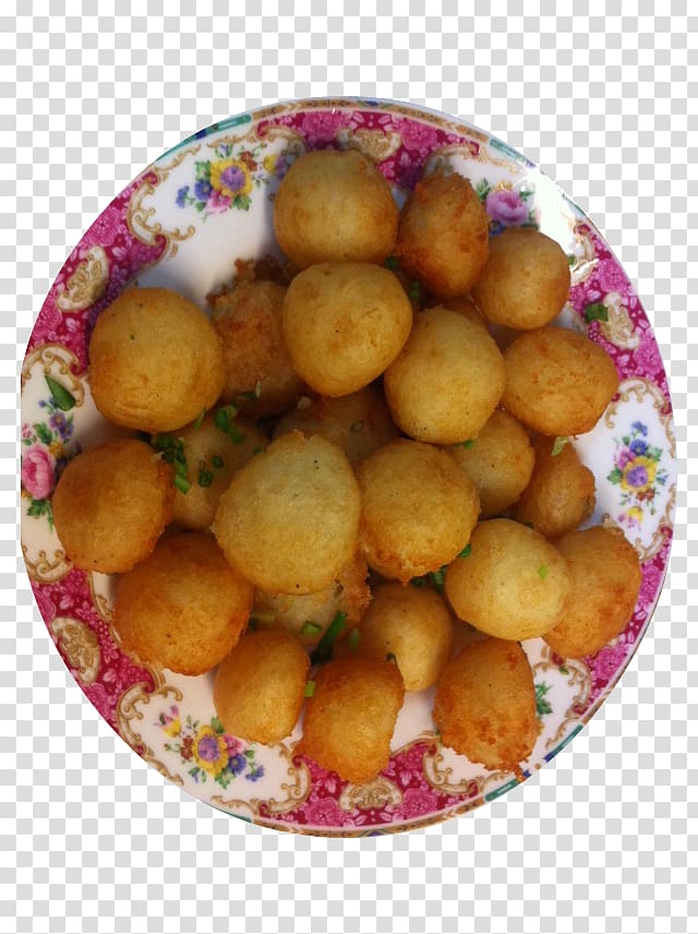 Pakora Fried sweet potato Pommes dauphine Hushpuppy Croquette, Yellow fried sweet potato pills transparent background PNG clipart