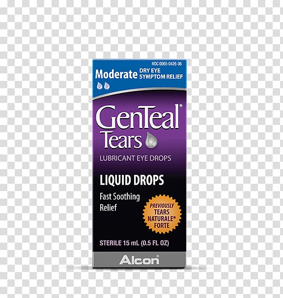 Fluid ounce GenTeal Tears Moderate Liquid Drops Eye Drops & Lubricants Product, tear material transparent background PNG clipart