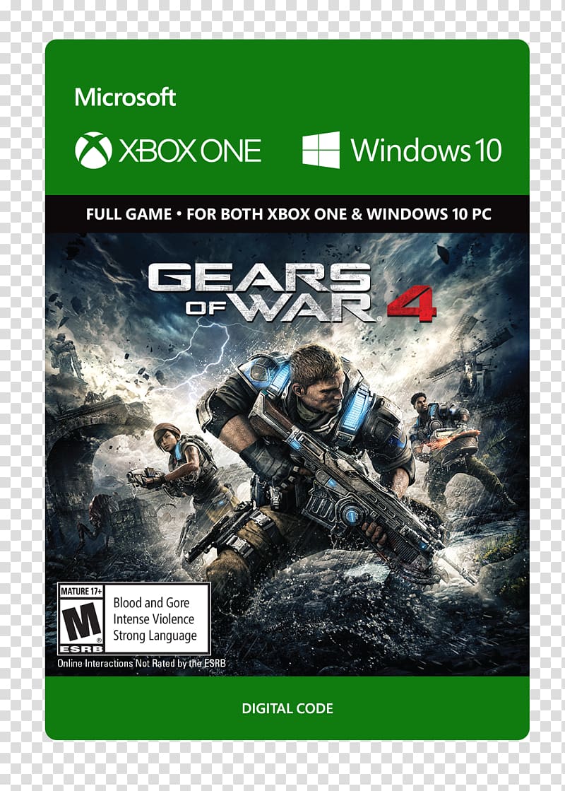 Gears of War 4 Gears of War: Ultimate Edition Forza Horizon 3 Xbox 360, Gears of war 4 transparent background PNG clipart