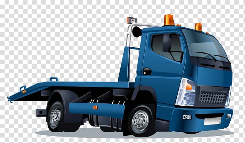 blue haul truck illustration, Car Tow truck Towing , Hand-drawn cartoon cartoon truck cartoon transparent background PNG clipart