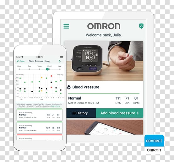 Omron App Store iPhone, blood pressure machine transparent background PNG clipart