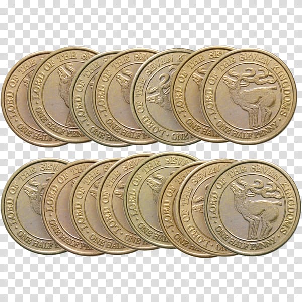 Coin A Game of Thrones Halfpenny Video Games, nickle five pennies transparent background PNG clipart