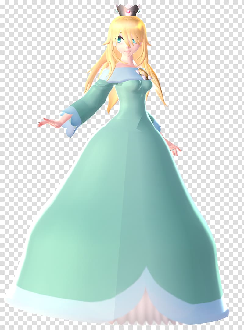 Rosalina Princess Peach Princess Daisy Super Mario Galaxy Bowser, ball gown design transparent background PNG clipart