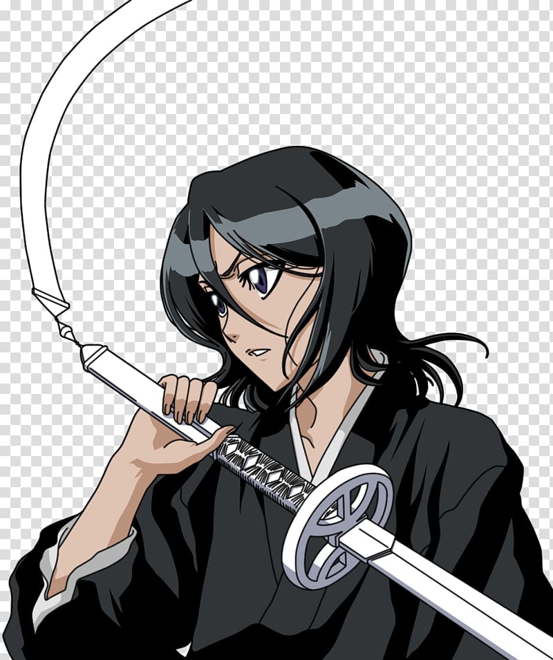 Rukia Kuchiki Ichigo Kurosaki Sode no Shirayuki Byakuya Kuchiki Orihime Inoue, ichigo kurosaki transparent background PNG clipart