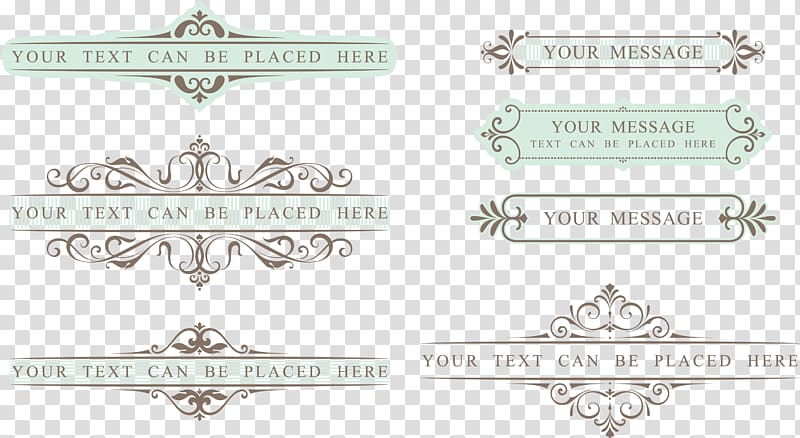 assorted-color borders, Material Logo Brand Body piercing jewellery Font, Hand painted colorful scroll transparent background PNG clipart