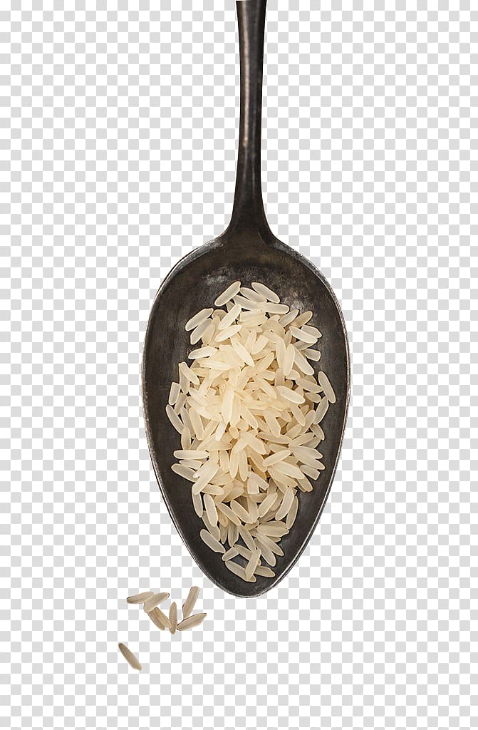 Thai cuisine Rice Spoon, Spoon rice transparent background PNG clipart