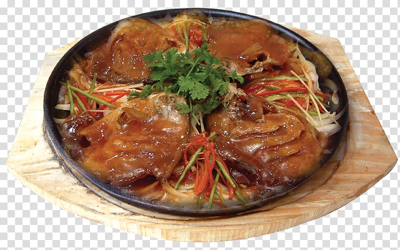 Chinese cuisine Korean cuisine Teppanyaki Seafood Dish, an iron fish transparent background PNG clipart